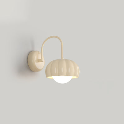 Applique murale contemporaine nordique en résine de citrouille crème avec matériel PE 1 - lampe pour chambre à coucher 