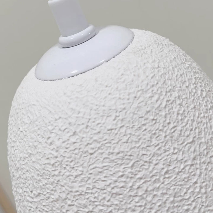 Contemporary Scandinavian Semicircular Water Drop Full Polystyrene 1 - Light Pendant Light For Dining Room