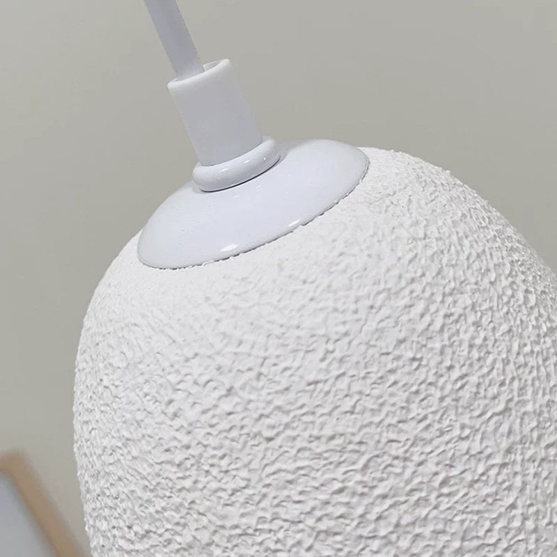 Lámpara colgante contemporánea escandinava semicircular de gota de agua de poliestireno completo de 1 luz para comedor 