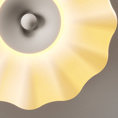 Plafonnier à LED moulé par rotation en fer Nordic contemporain en forme de citrouille pour couloirs 