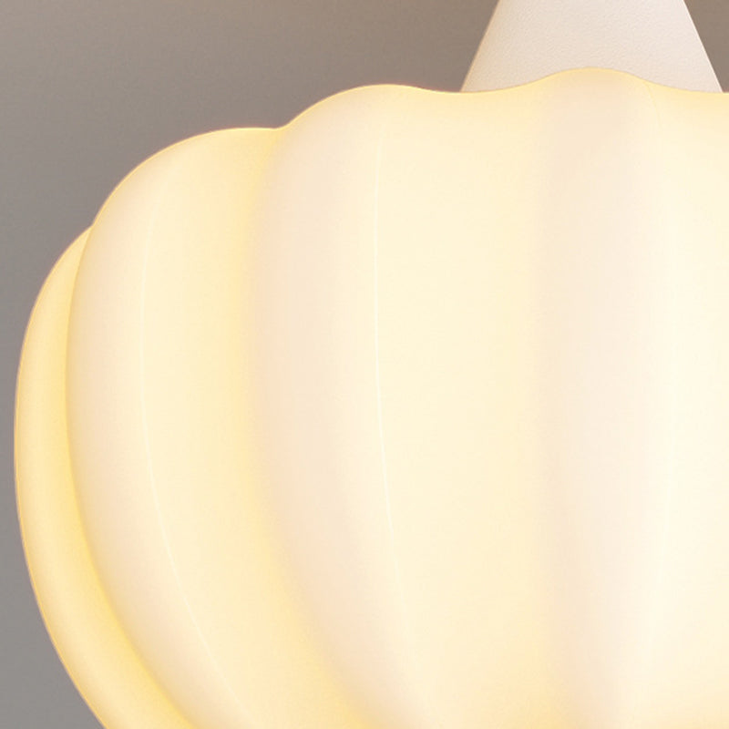 Plafonnier à LED moulé par rotation en fer Nordic contemporain en forme de citrouille pour couloirs 