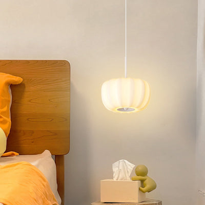 Lustre à LED moulé par rotation en fer et citrouille nordique contemporain pour chambre 