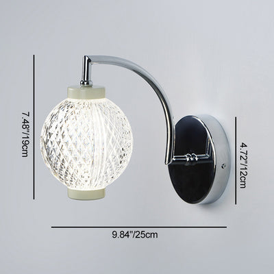 Lampe murale contemporaine nordique avec orbes rondes en acrylique et fer 1/2 - pour chambre à coucher 