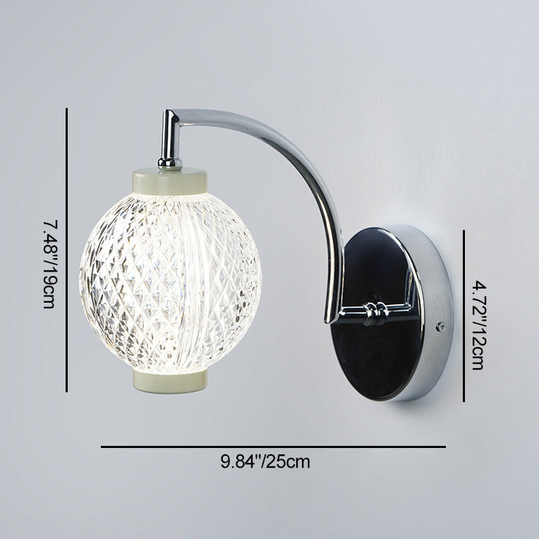 Lampe murale contemporaine nordique avec orbes rondes en acrylique et fer 1/2 - pour chambre à coucher 