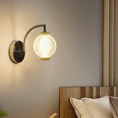 Lampe murale contemporaine nordique avec orbes rondes en acrylique et fer 1/2 - pour chambre à coucher 
