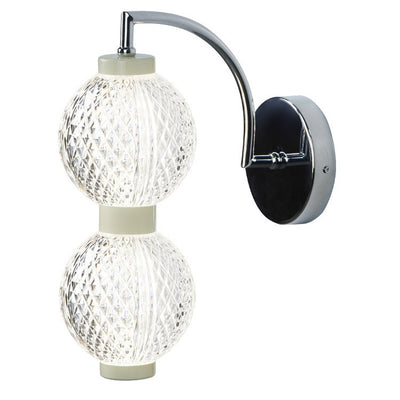 Lampe murale contemporaine nordique avec orbes rondes en acrylique et fer 1/2 - pour chambre à coucher 