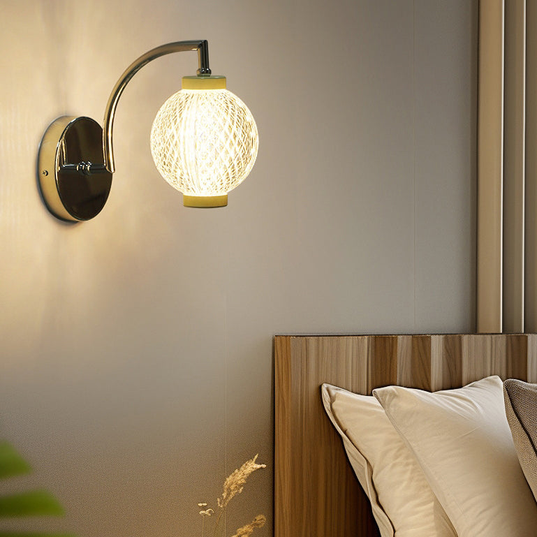 Lampe murale contemporaine nordique avec orbes rondes en acrylique et fer 1/2 - pour chambre à coucher 