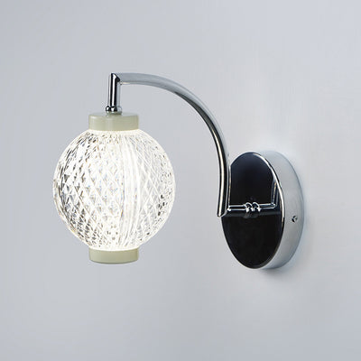 Lampe murale contemporaine nordique avec orbes rondes en acrylique et fer 1/2 - pour chambre à coucher 