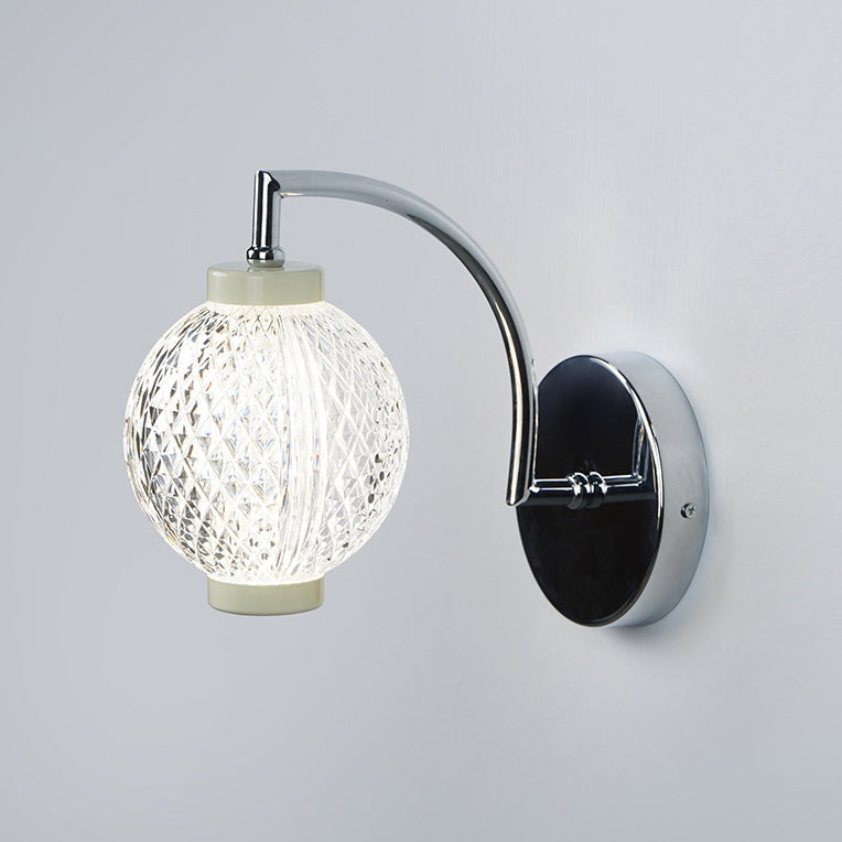 Lampe murale contemporaine nordique avec orbes rondes en acrylique et fer 1/2 - pour chambre à coucher 