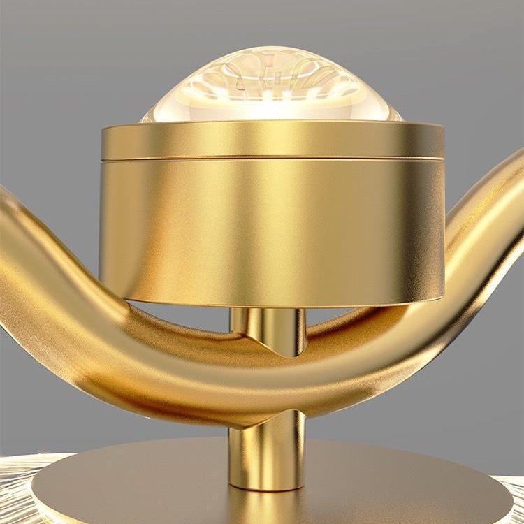 Lustre LED en fer acrylique matériel ciel étoilé de luxe moderne pour salle à manger 