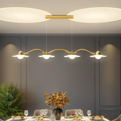 Lustre LED en fer acrylique matériel ciel étoilé de luxe moderne pour salle à manger 