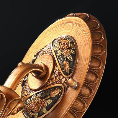 Lámpara de Aplique de Pared de Resina de Gloria Matutina Europea Tradicional de Vidrio 1 - Luz Para Pasillos 