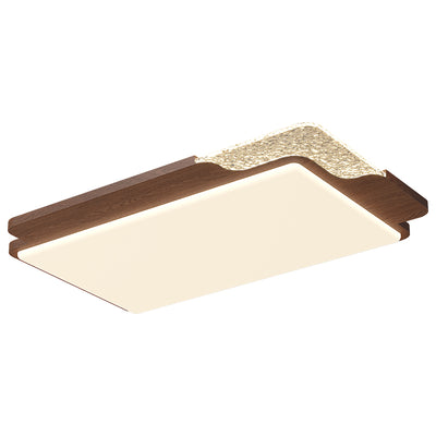 Contemporary Retro Round Square Rectangle Iron Roto-molding LED Flush Mount Ceiling Light For Bedroom