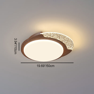 Contemporary Retro Round Square Rectangle Iron Roto-molding LED Flush Mount Ceiling Light For Bedroom