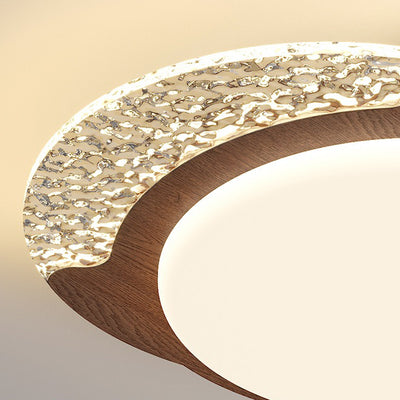Contemporary Retro Round Square Rectangle Iron Roto-molding LED Flush Mount Ceiling Light For Bedroom
