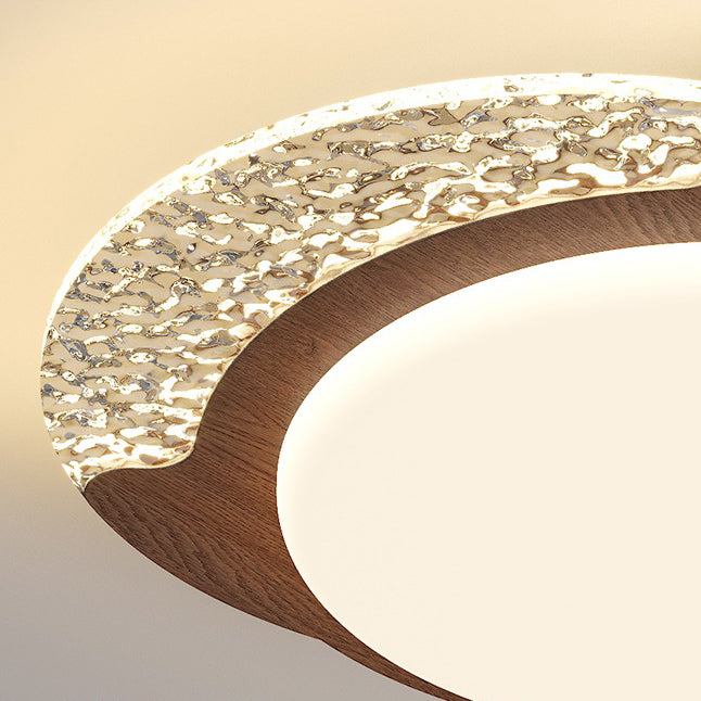 Contemporary Retro Round Square Rectangle Iron Roto-molding LED Flush Mount Ceiling Light For Bedroom