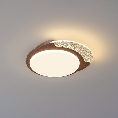 Contemporary Retro Round Square Rectangle Iron Roto-molding LED Flush Mount Ceiling Light For Bedroom