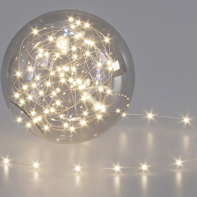 Zeitgenössisches nordisches Halbkreis-Orb-Sternenhimmel-Glas-Aluminium-Eisen-LED-Pendelleuchte für das Schlafzimmer 