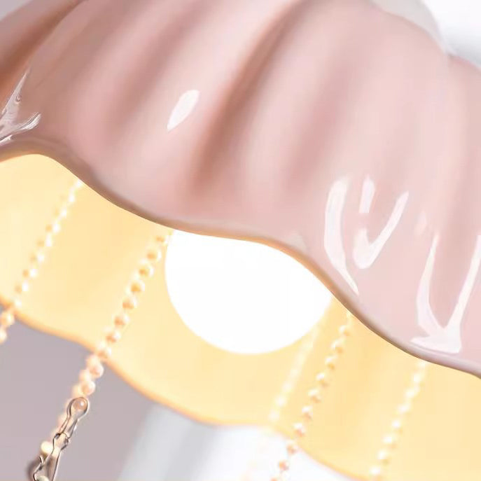 Dôme créatif contemporain en forme de méduse Macarons Céramiques Quincaillerie 1 - Suspension lumineuse pour chambre 