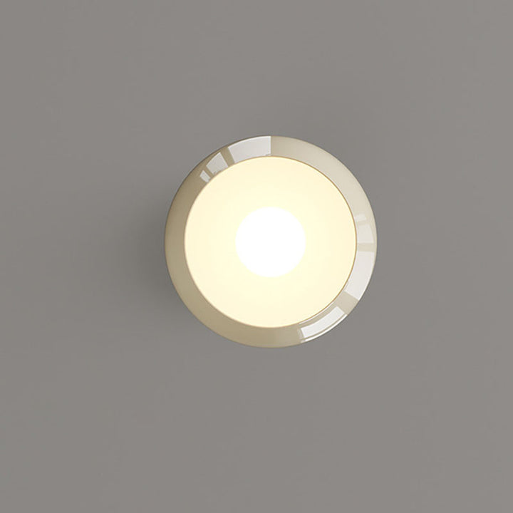 Contemporary Scandinavian Round Wrought Iron 1-Light Pendant Light For Bedroom