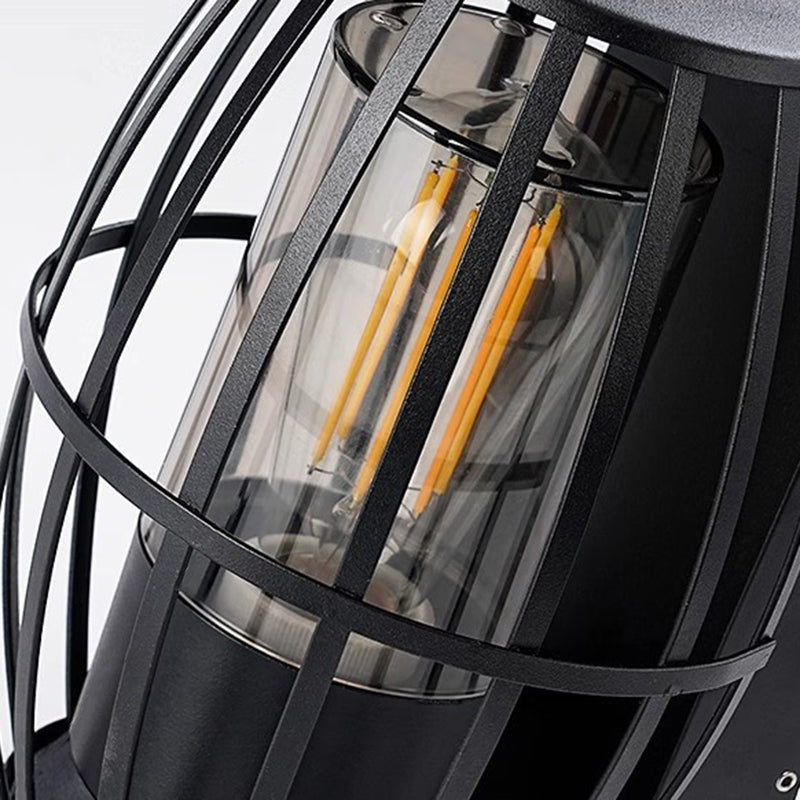 Modern Simplicity Aluminum PC Cage Shape 1-Light Wall Sconce Lamp For Garden