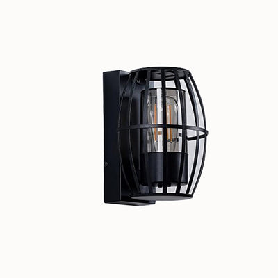 Modern Simplicity Aluminum PC Cage Shape 1-Light Wall Sconce Lamp For Garden