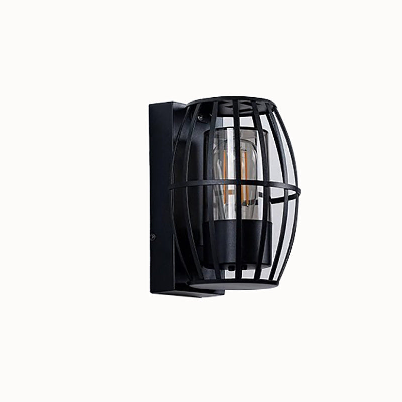 Modern Simplicity Aluminum PC Cage Shape 1-Light Wall Sconce Lamp For Garden