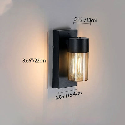 Modern Simplicity Aluminum PC Cage Shape 1-Light Wall Sconce Lamp For Garden