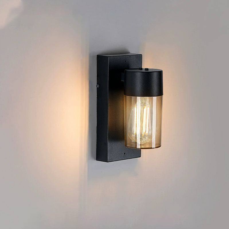 Modern Simplicity Aluminum PC Cage Shape 1-Light Wall Sconce Lamp For Garden