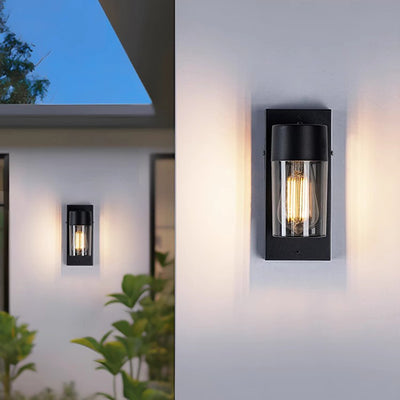 Modern Simplicity Aluminum PC Cage Shape 1-Light Wall Sconce Lamp For Garden