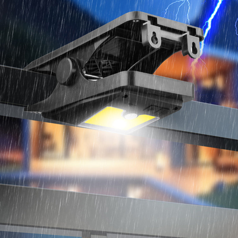 Luz LED exterior con sensor de movimiento, clip de ABS impermeable solar de simplicidad moderna para jardín 