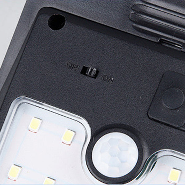 Luz LED exterior con sensor de movimiento, clip de ABS impermeable solar de simplicidad moderna para jardín 