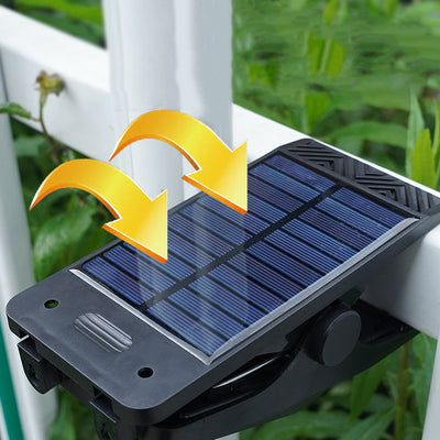 Luz LED exterior con sensor de movimiento, clip de ABS impermeable solar de simplicidad moderna para jardín 