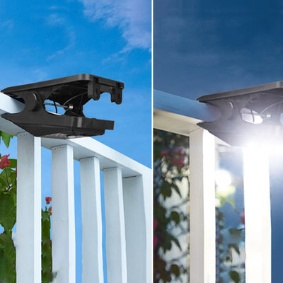 Luz LED exterior con sensor de movimiento, clip de ABS impermeable solar de simplicidad moderna para jardín 