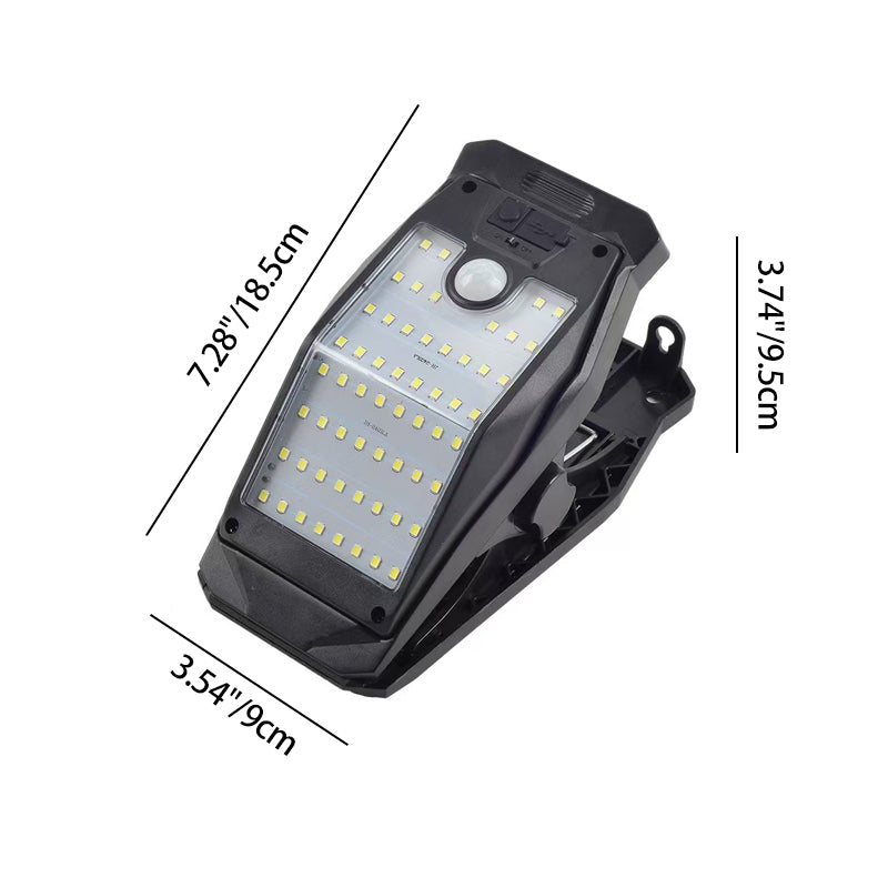 Luz LED exterior con sensor de movimiento, clip de ABS impermeable solar de simplicidad moderna para jardín 