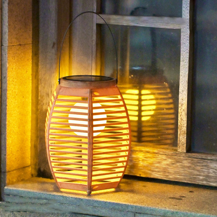 Lanterne ABS traditionnelle chinoise en forme de lanterne solaire USB rechargeable LED pour jardin 