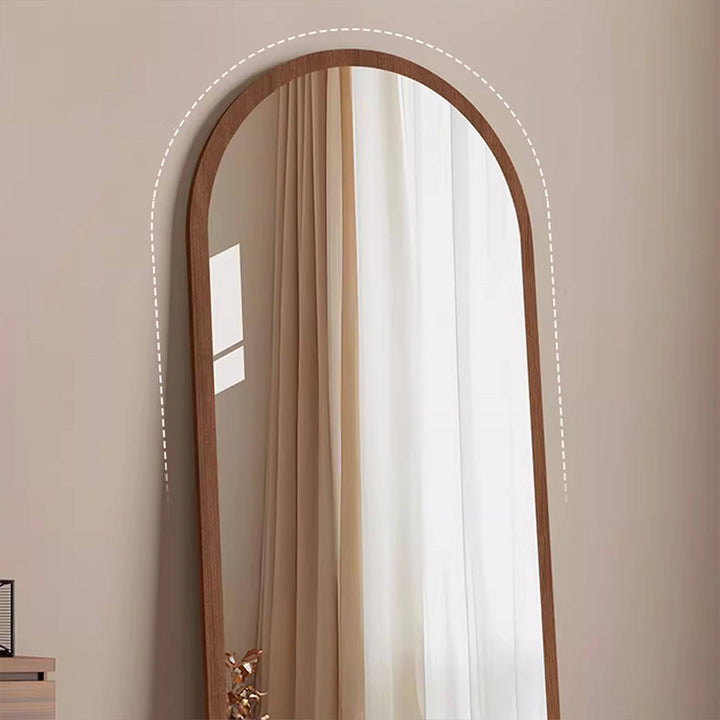 Contemporary Retro Pine &amp; MDF Glass Rectangular Full-Length Floor Mirror Freestanding &amp; Leaning Design For Bedroom &amp; Living Room