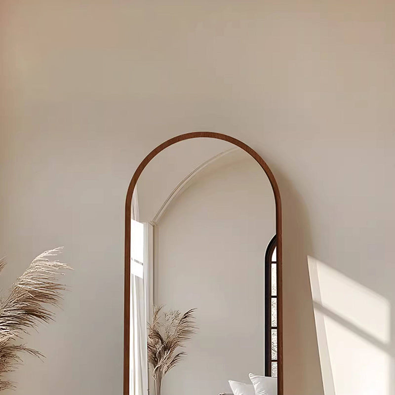 Contemporary Retro Pine &amp; MDF Glass Rectangular Full-Length Floor Mirror Freestanding &amp; Leaning Design For Bedroom &amp; Living Room