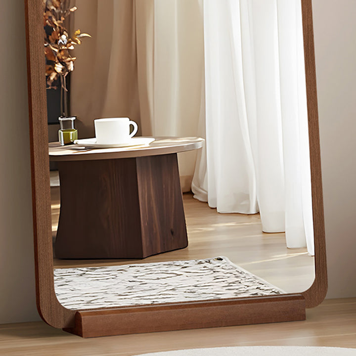 Contemporary Retro Pine &amp; MDF Glass Rectangular Full-Length Floor Mirror Freestanding &amp; Leaning Design For Bedroom &amp; Living Room