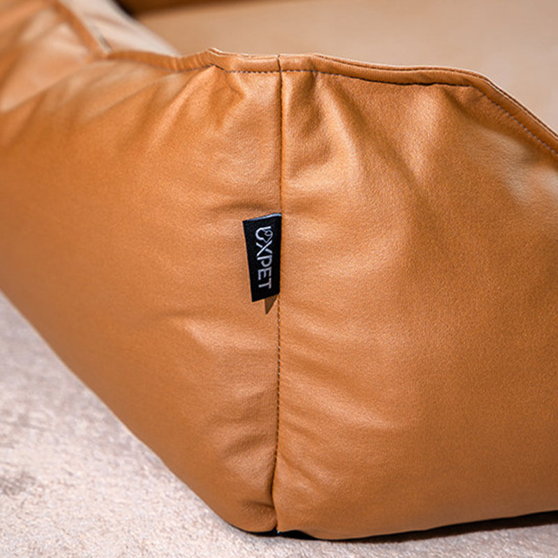 Modern Minimalist Synthetic Fabric Sponge Rectangular Pet Bed Dog Bed With Waterproof &amp; Removable Cover For Living Room