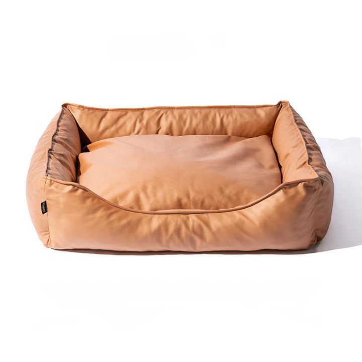 Modern Minimalist Synthetic Fabric Sponge Rectangular Pet Bed Dog Bed With Waterproof &amp; Removable Cover For Living Room
