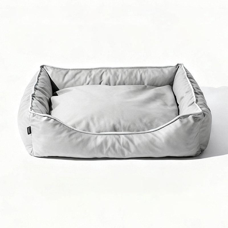 Modern Minimalist Synthetic Fabric Sponge Rectangular Pet Bed Dog Bed With Waterproof &amp; Removable Cover For Living Room