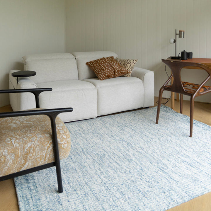 Contemporary Nordic Premium Handwoven Wool Blend Rectangular Area Rug For Living Room