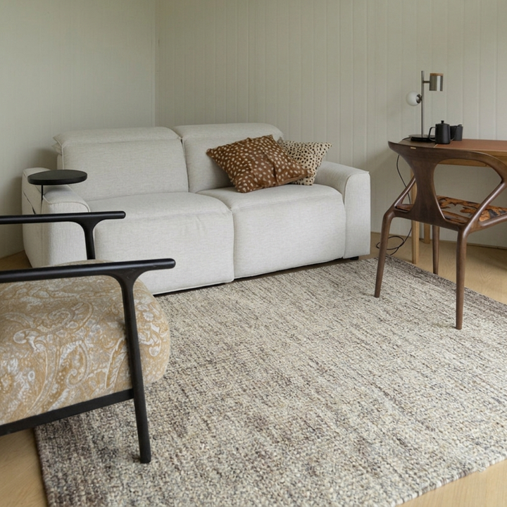 Contemporary Nordic Premium Handwoven Wool Blend Rectangular Area Rug For Living Room