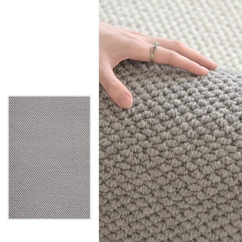 Modern Minimalist Wool Cotton Fabric Blend Rectangular Area Rug Non-Slip Durable Carpet For Living Room &amp; Bedroom