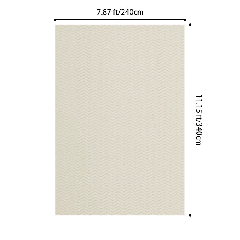 Moderner strukturierter Teppich aus Woll-, Baumwoll-Leinen-Mischung und Nylon im skandinavischen Stil für Wohnzimmer &amp; Schlafzimmer, rutschfester Plüschteppich 