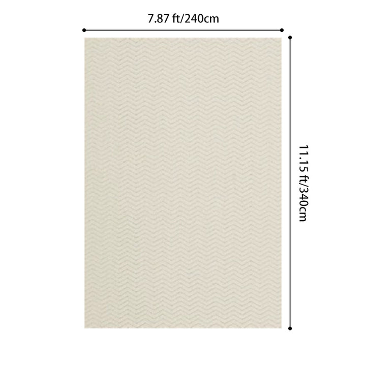 Moderner strukturierter Teppich aus Woll-, Baumwoll-Leinen-Mischung und Nylon im skandinavischen Stil für Wohnzimmer &amp; Schlafzimmer, rutschfester Plüschteppich 