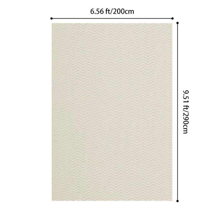 Moderner strukturierter Teppich aus Woll-, Baumwoll-Leinen-Mischung und Nylon im skandinavischen Stil für Wohnzimmer &amp; Schlafzimmer, rutschfester Plüschteppich 