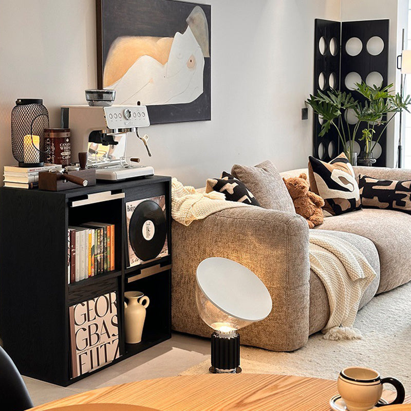 Modern Minimalist Flip-Up Door Storage Cabinet - Multi-Layer Solid Wood, Floor-Standing Organizer For Living Room