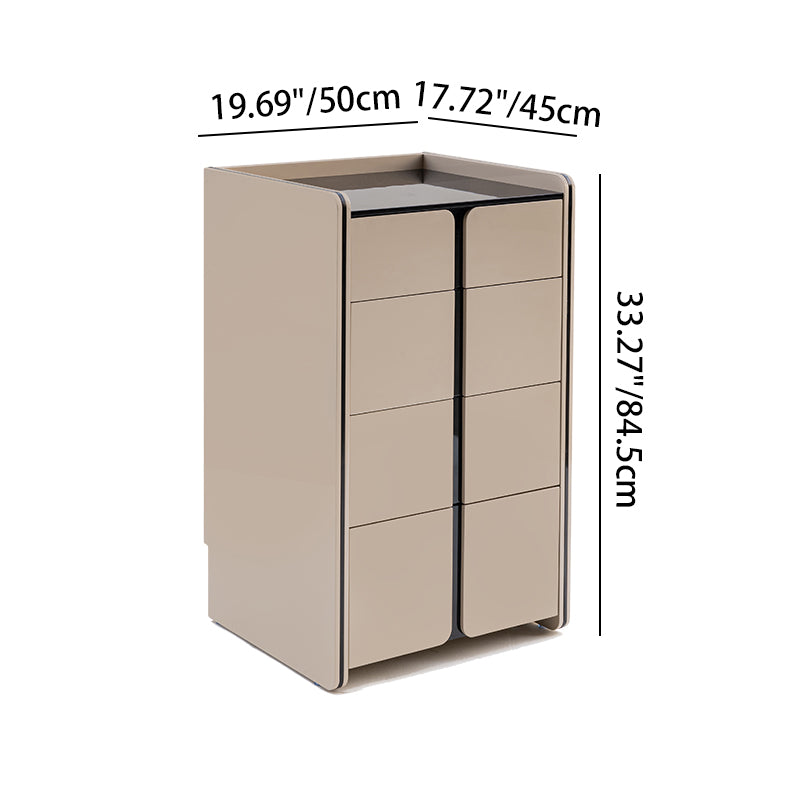 Modern Minimalist Storage Cabinet With Drawers - E1 Eco-friendly MDF Sideboard For Living Room &amp; Bedroom